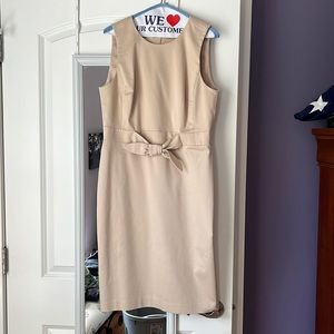 Ann Taylor tan sheath dress